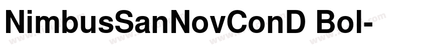 NimbusSanNovConD Bol字体转换